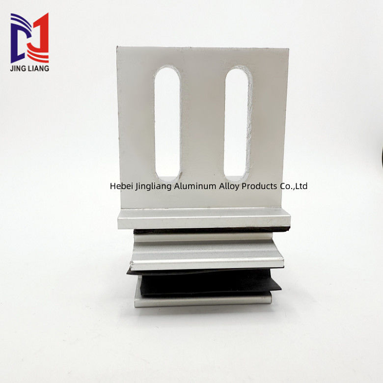 نصب و جدا کردن آسان اجزای ثابت کننده وسط نمای برای پنل 20 میلی متری تراکوتا با اکسید آنود
