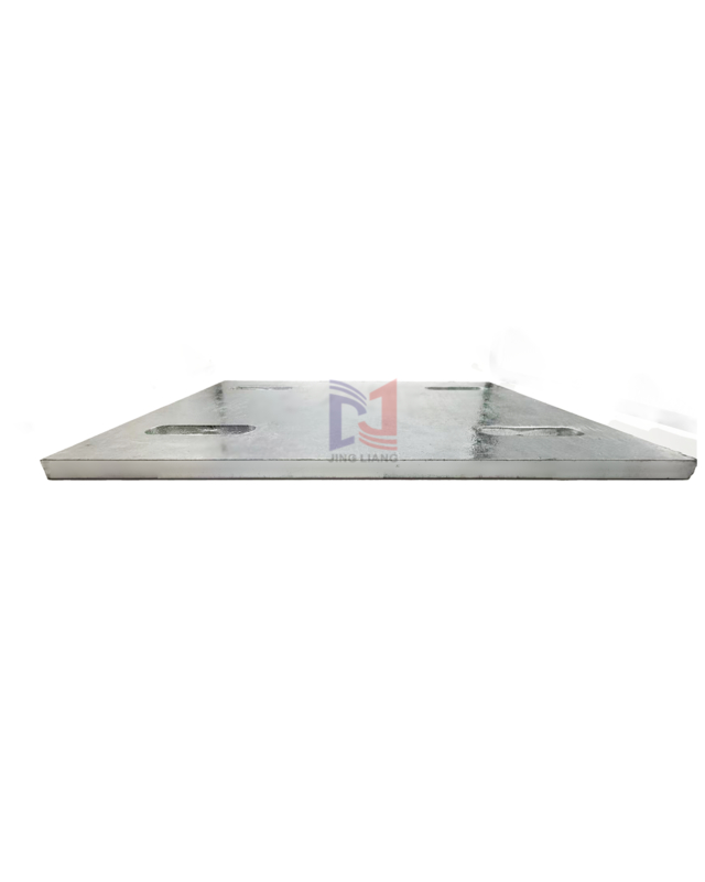 صفحه فولادی گالوانیزه 200mm*300mm*10mm برای سیستم پشتیبانی نما با استحکام بالا