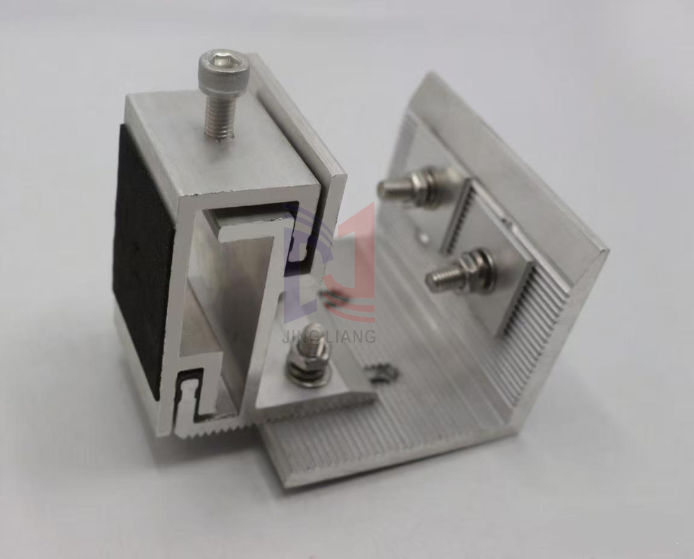 اجزای گیره آلومینیومی بادوام و ضد خوردگی با نصب آسان برای سیستم پشتیبانی نما