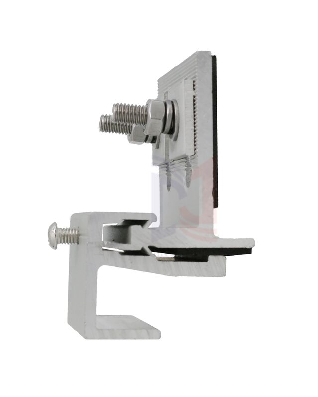 گیره انتهایی آلومینیومی ضد خوردگی برای سیستم پشتیبانی نمای سفالی