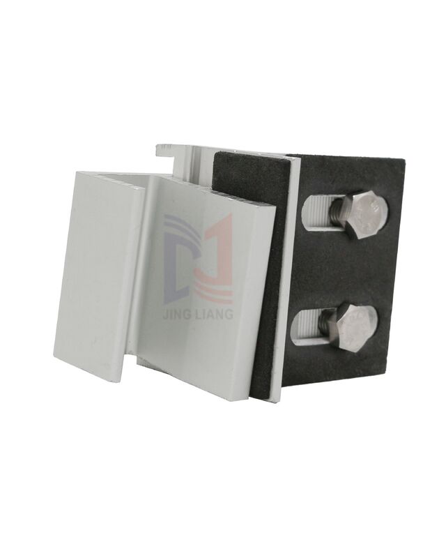 گیره انتهایی آلومینیومی ضد خوردگی برای سیستم پشتیبانی نمای سفالی